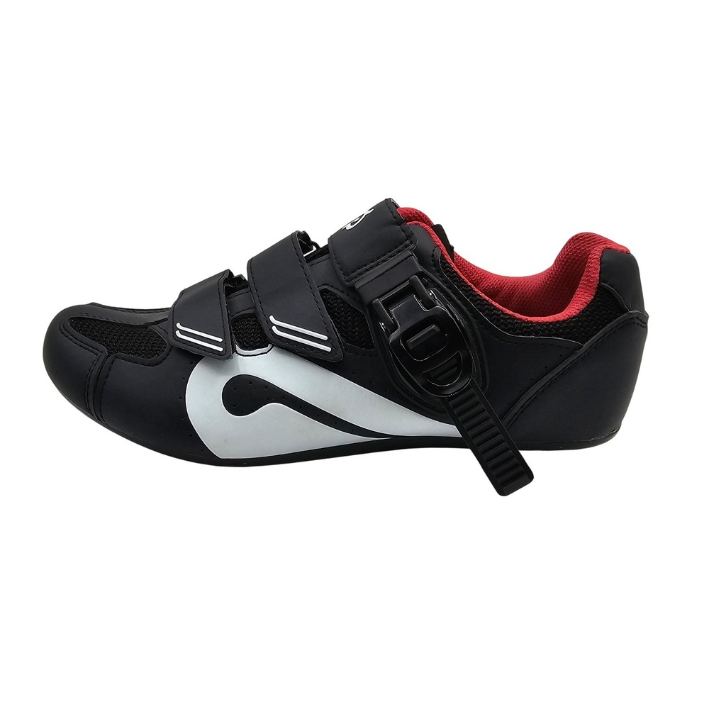 Peloton Cycling Shoes Womens 39 Black Red Indoor Spin 3-Bolt PL-SH-02 Bike